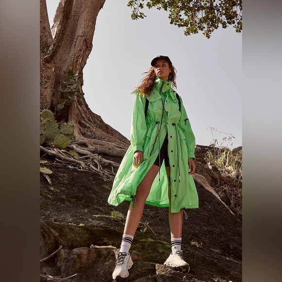 Free People Aurora Maxi Windbreaker Parka Size XS NWT - Picture 1 of 16